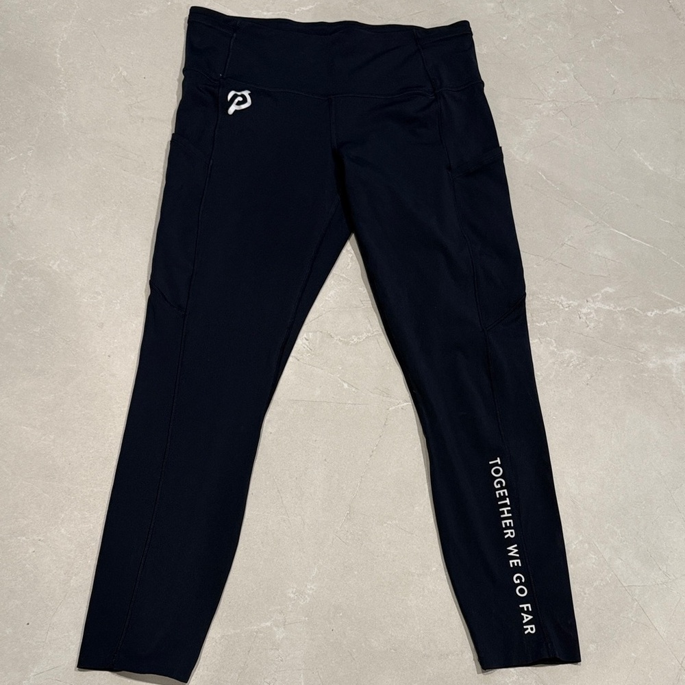 Lululemon x Peleton Navy Leggings-Size 8